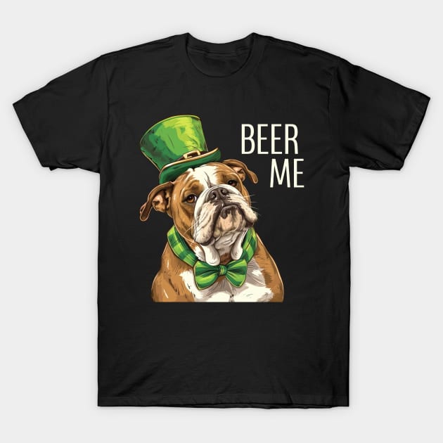 Bulldog Brews: A St. Patrick's Day Celebration T-Shirt by TooplesArt